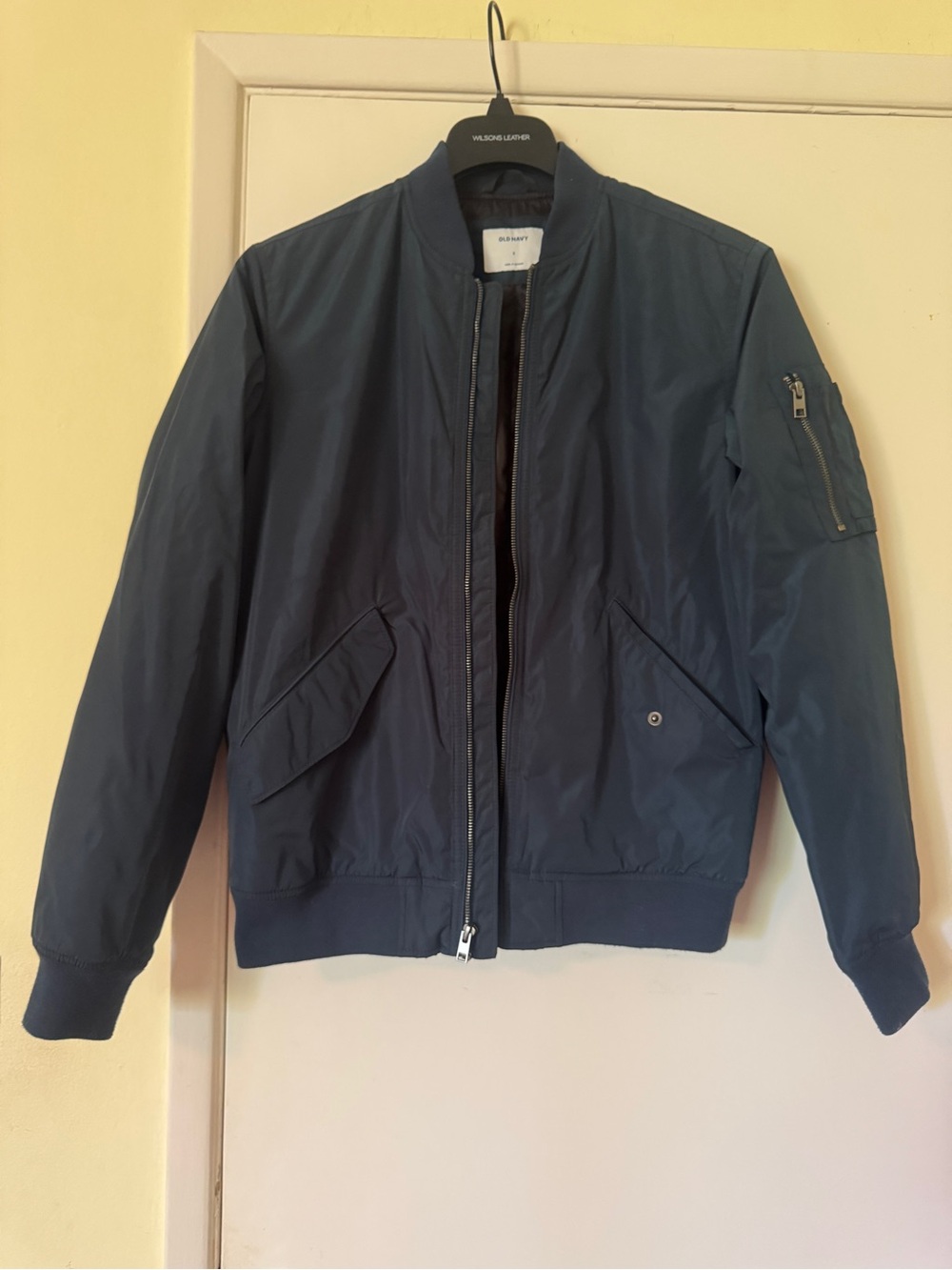 Men's Bomber Jacket - Dark Greenish Blue
